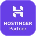Official Hostinger Partner badge