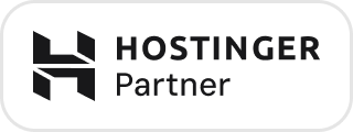Official Hostinger Partner badge